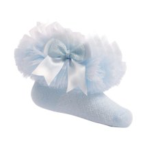 GS214-B: Blue Tutu Socks (NB-6 Months)